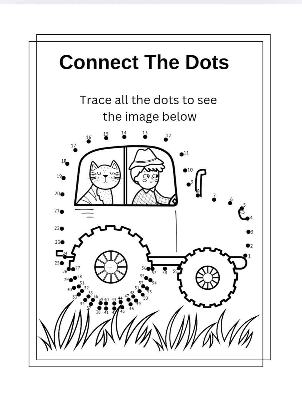 On The Move: Vehicle Coloring Book #2: Missing Letter