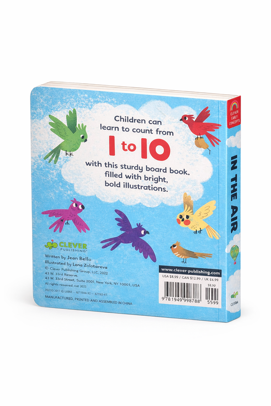 In The Air: A Book of Numbers (Board Book)