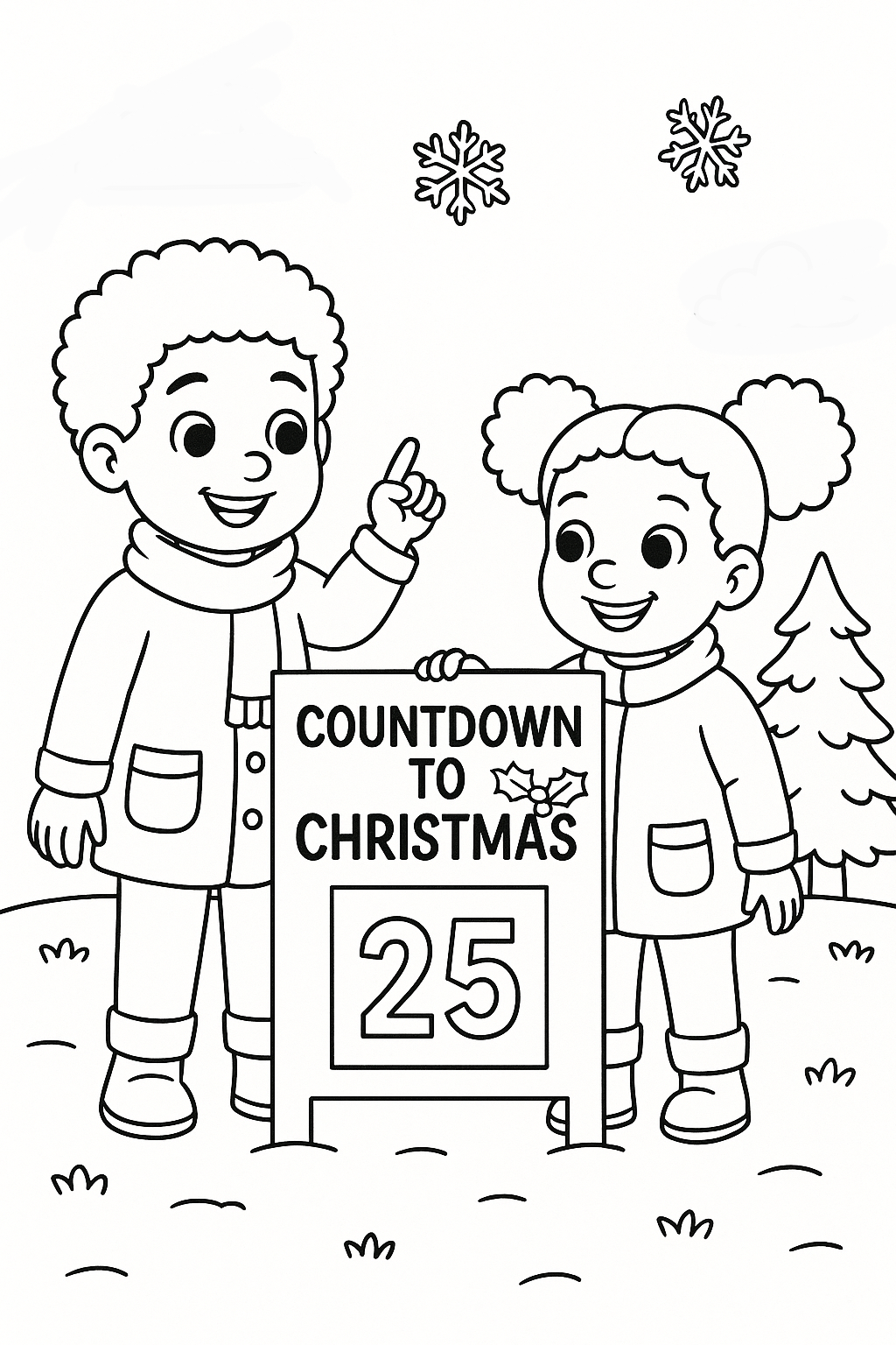 π A Magical Christmas Coloring Experience Holiday Coloring Book for Kids (Free Download)
