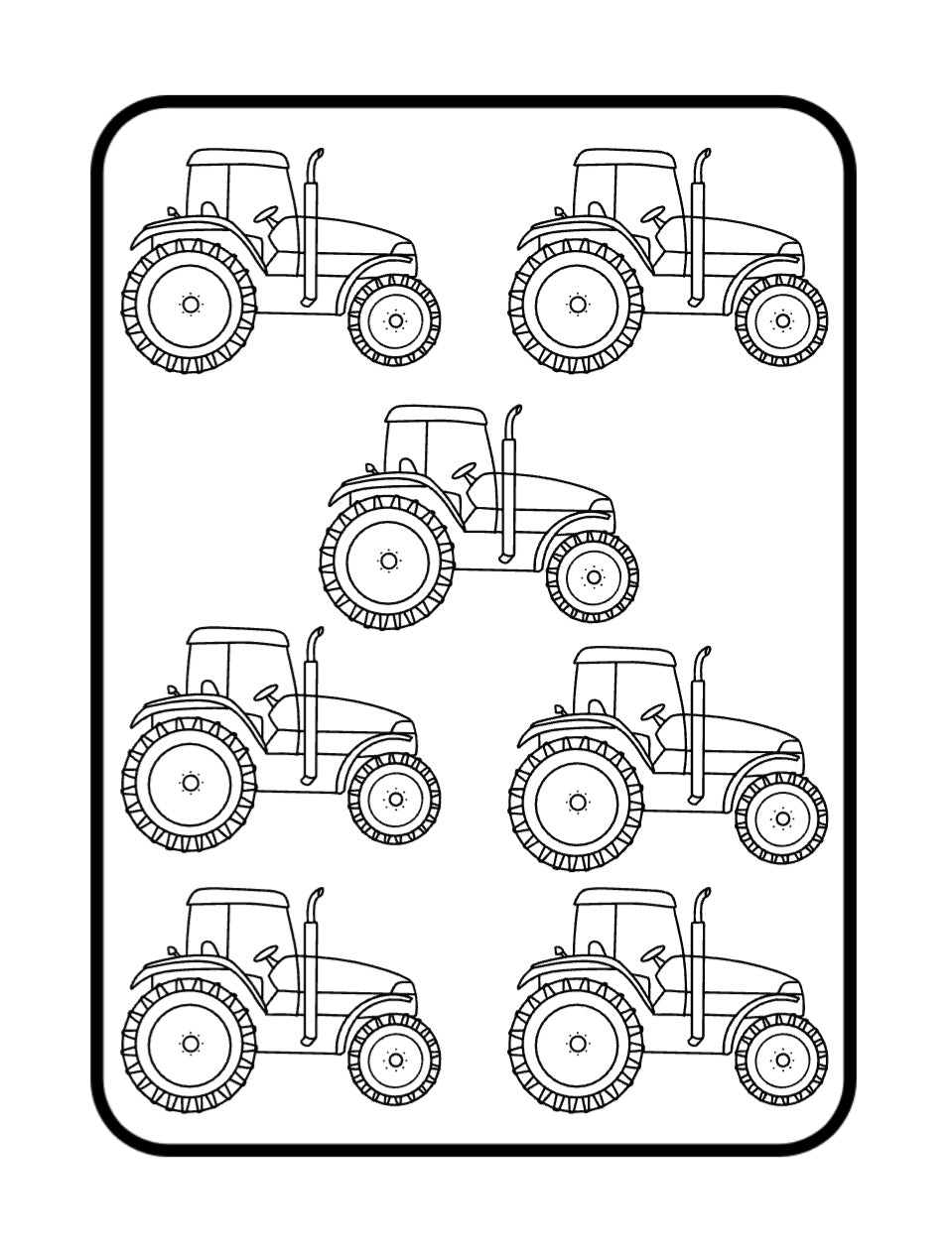 On The Move: Vehicle Fun Coloring Book #1: Counting