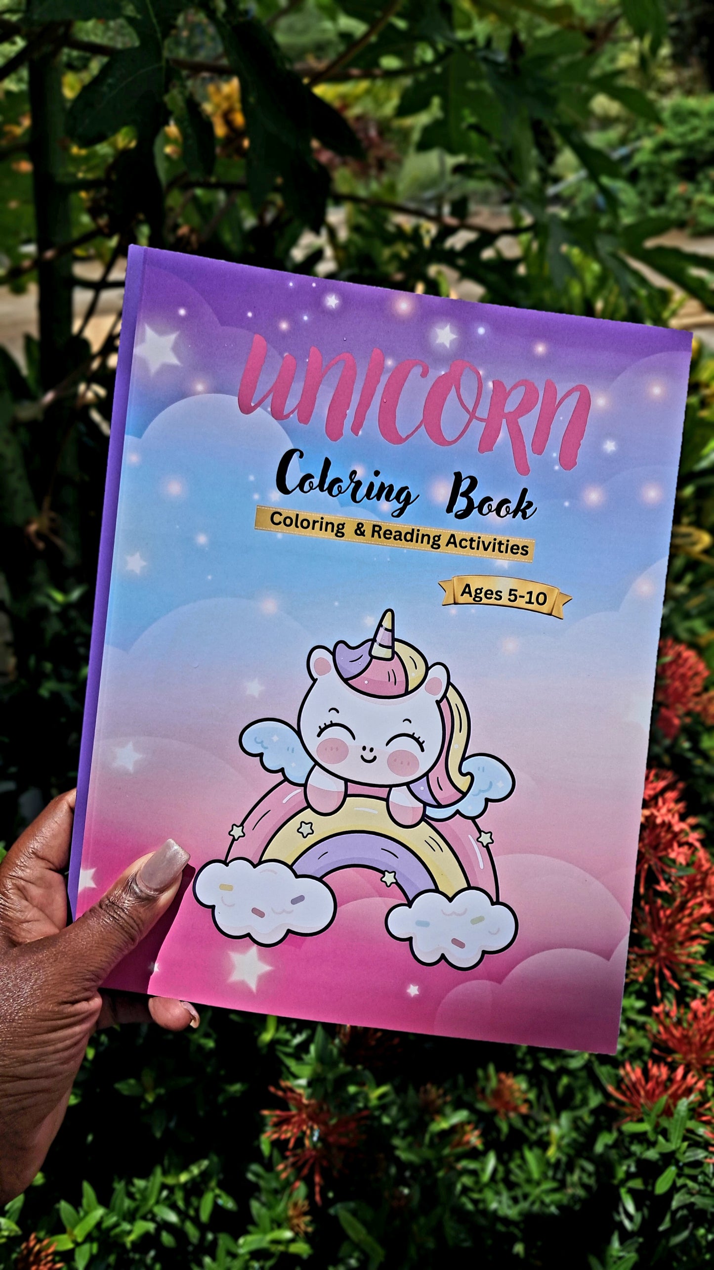 Unicorn Coloring & Reading Activity Book