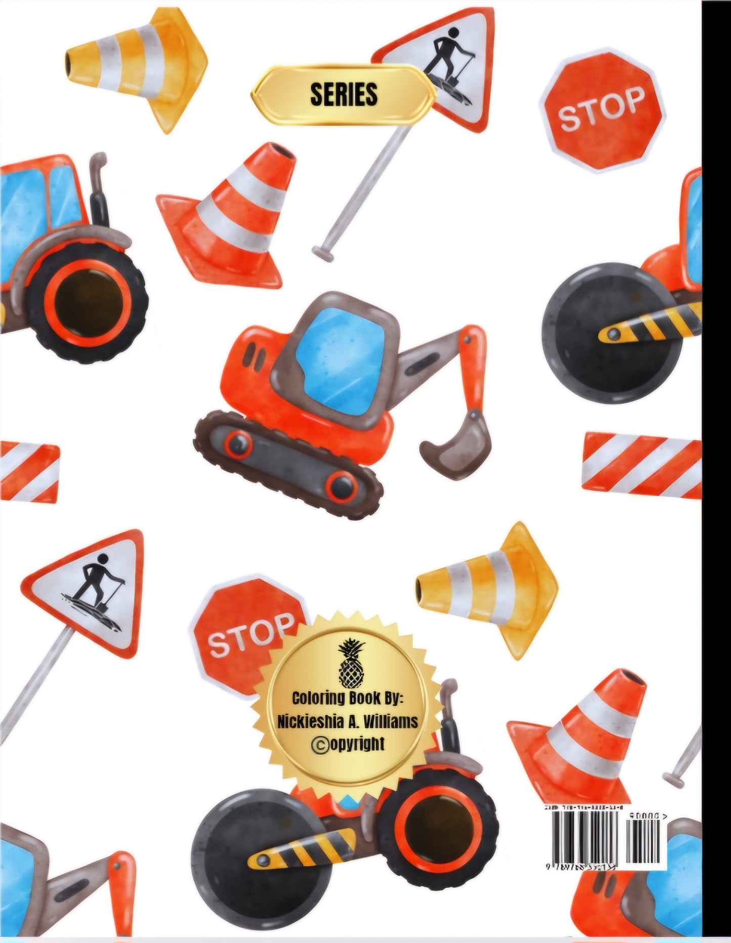On The Move: Vehicle Fun Coloring Book #1: Counting