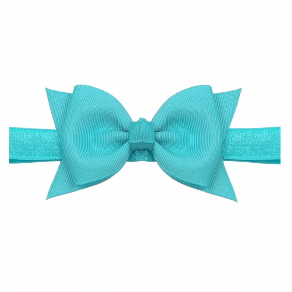 AQUA BOW SHAPE HEADBAND