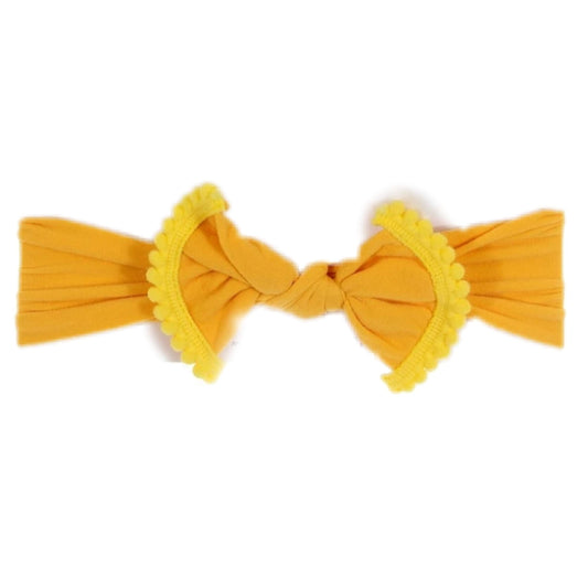 YELLOW BOW KNOT HEADBAND