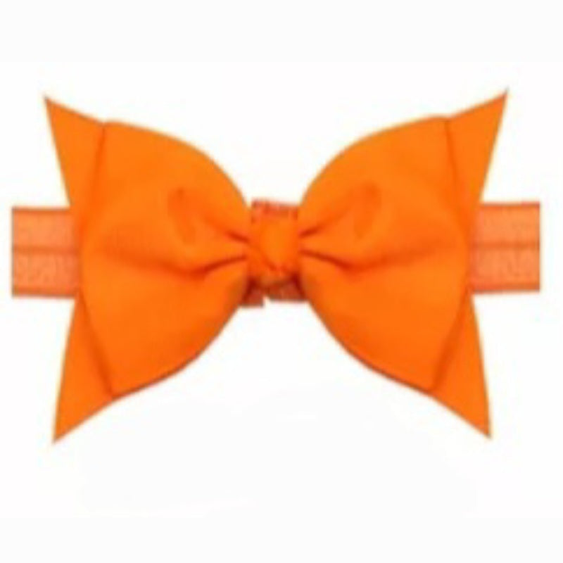 ORANGE BOWSHAPE HEADBAND