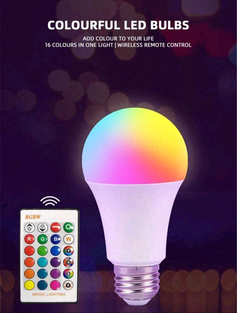 CHROMA GLOW: WIRELESS REMOTE LED BULB (220 v)