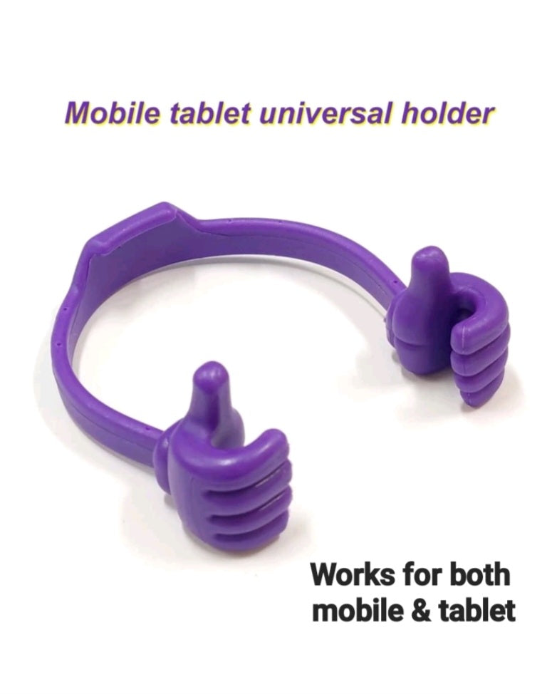 THUMBS UP PORTABLE TECH STAND: UNIVERSAL FOR PHONE & TABLET