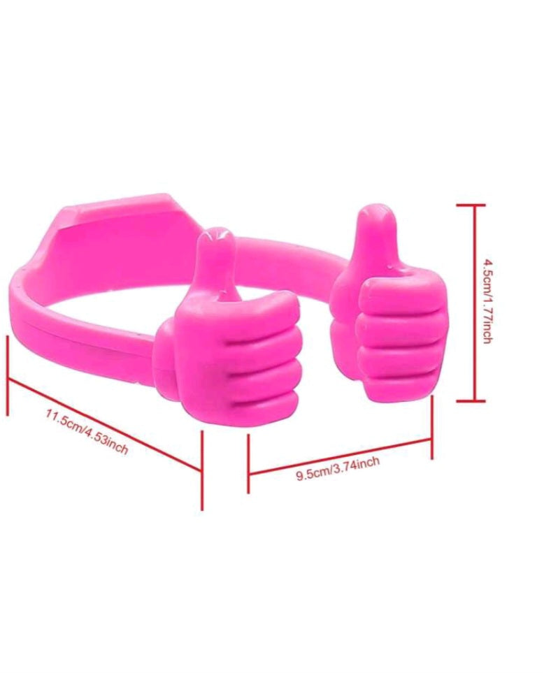 THUMBS UP PORTABLE TECH STAND: UNIVERSAL FOR PHONE & TABLET