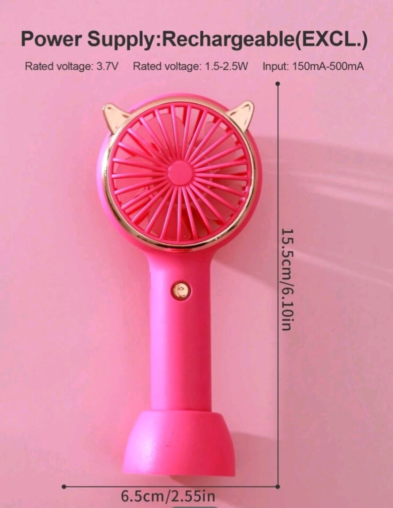 MINI RECHARGEABLE CAT EAR FAN