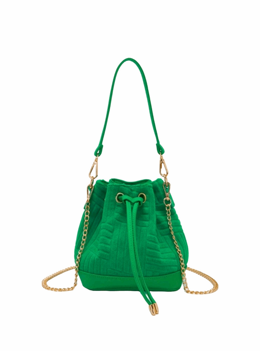 VERDANT CHARM BUCKET BAG