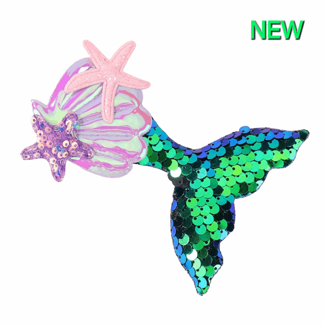 Emerald Shimmer Mermaid Tail Hair Clip