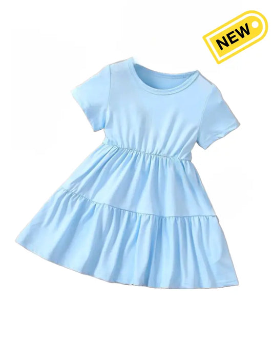 Baby Blue Hue Blossom Dress Dresses