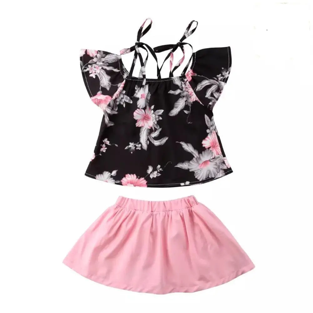 Hibiscus Bloom Girls Set Outfit Set