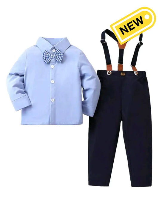 Little Gentlemen Suspender Set Outfit Set