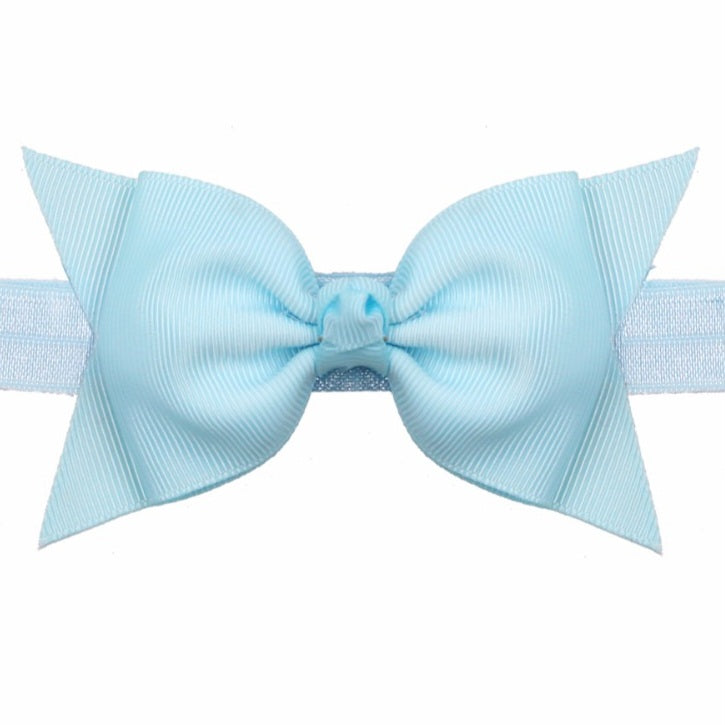 SHADES OF BLUE BOWSHAPE HEADBAND