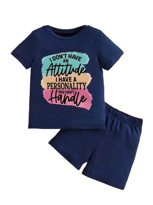 Attitude & Personality Kids Outfit Outfit Set