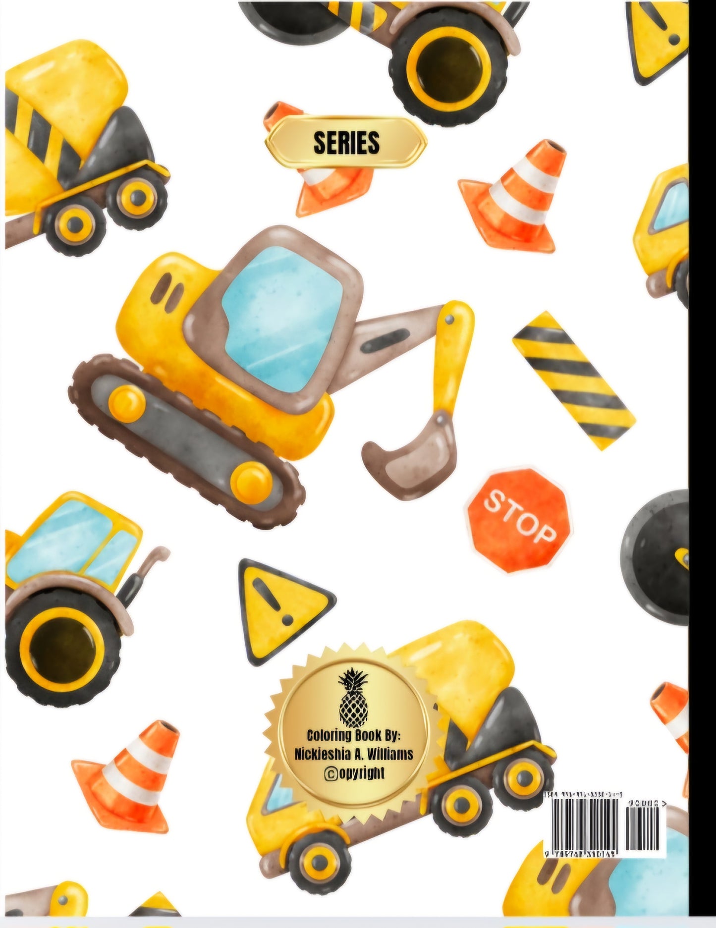 On The Move: Vehicle Coloring Book #2: Missing Letter