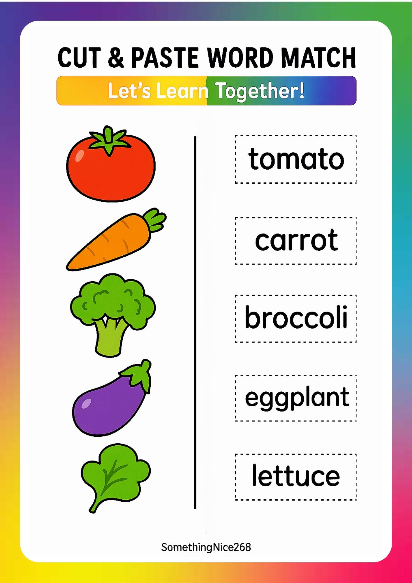 Cut & Paste Activity Worksheets (Free Download)