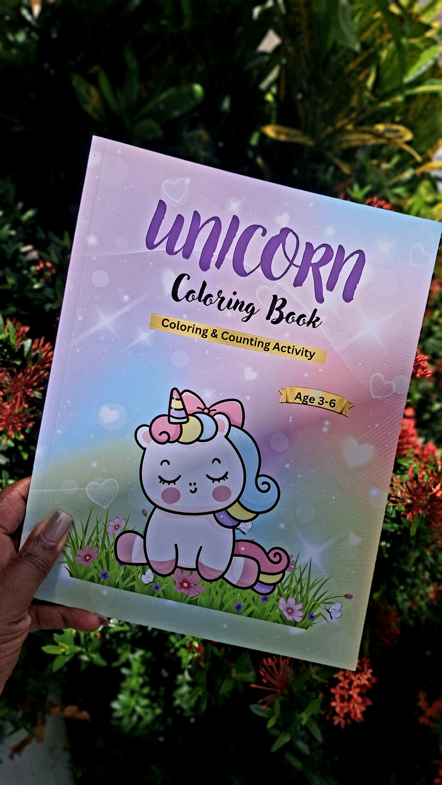 Unicorn Coloring & Counting Book