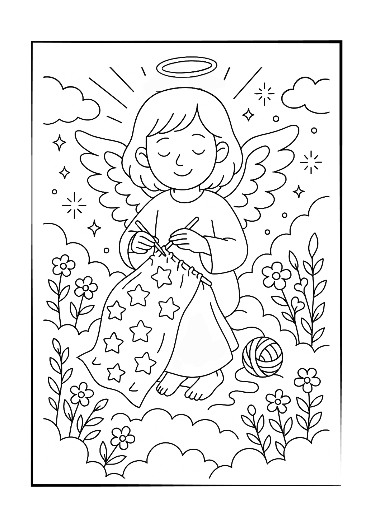 Angels of Light: A Heavenly Coloring Book
