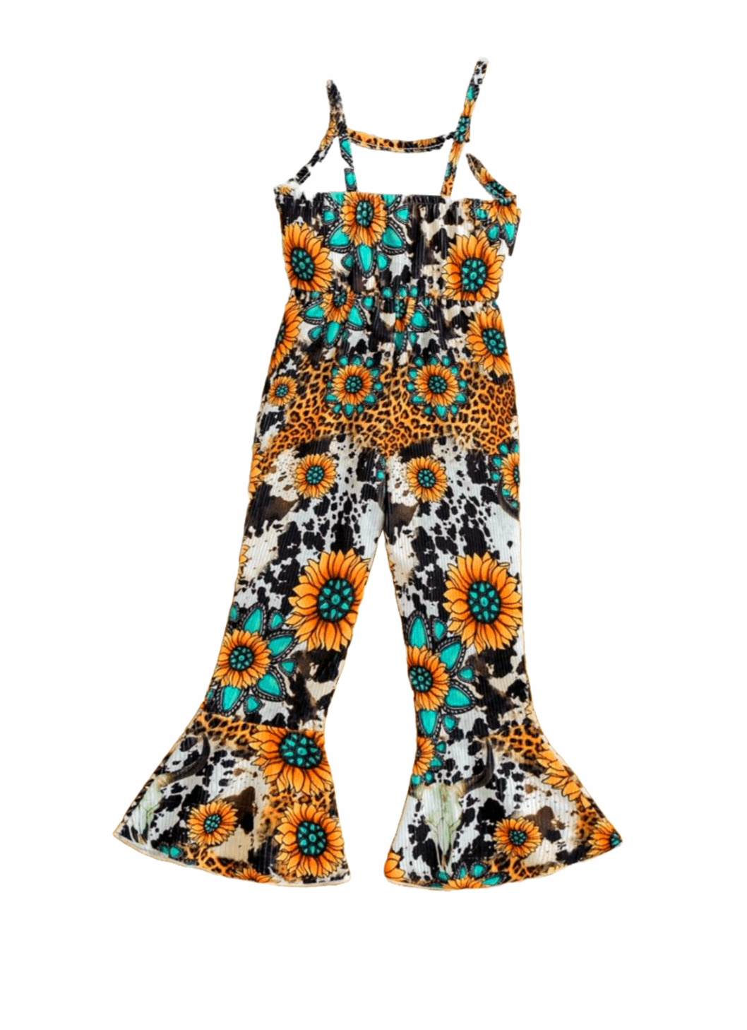 SUNFLOWER SAFARI FLARED JUMPSUIT