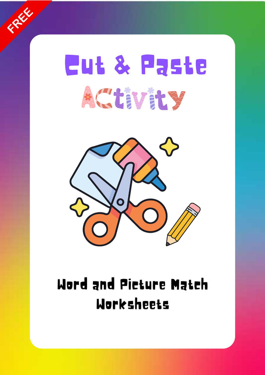 Cut & Paste Activity Worksheets (Free Download)
