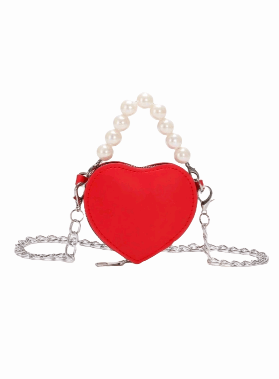 HEARTS AFLUTTER PEARL HANDBAG