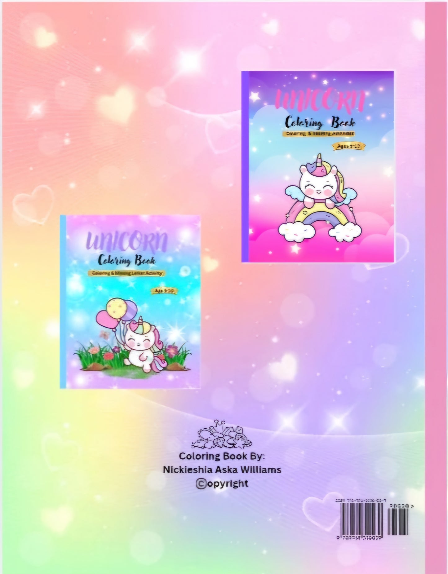 Unicorn Coloring & Counting Book