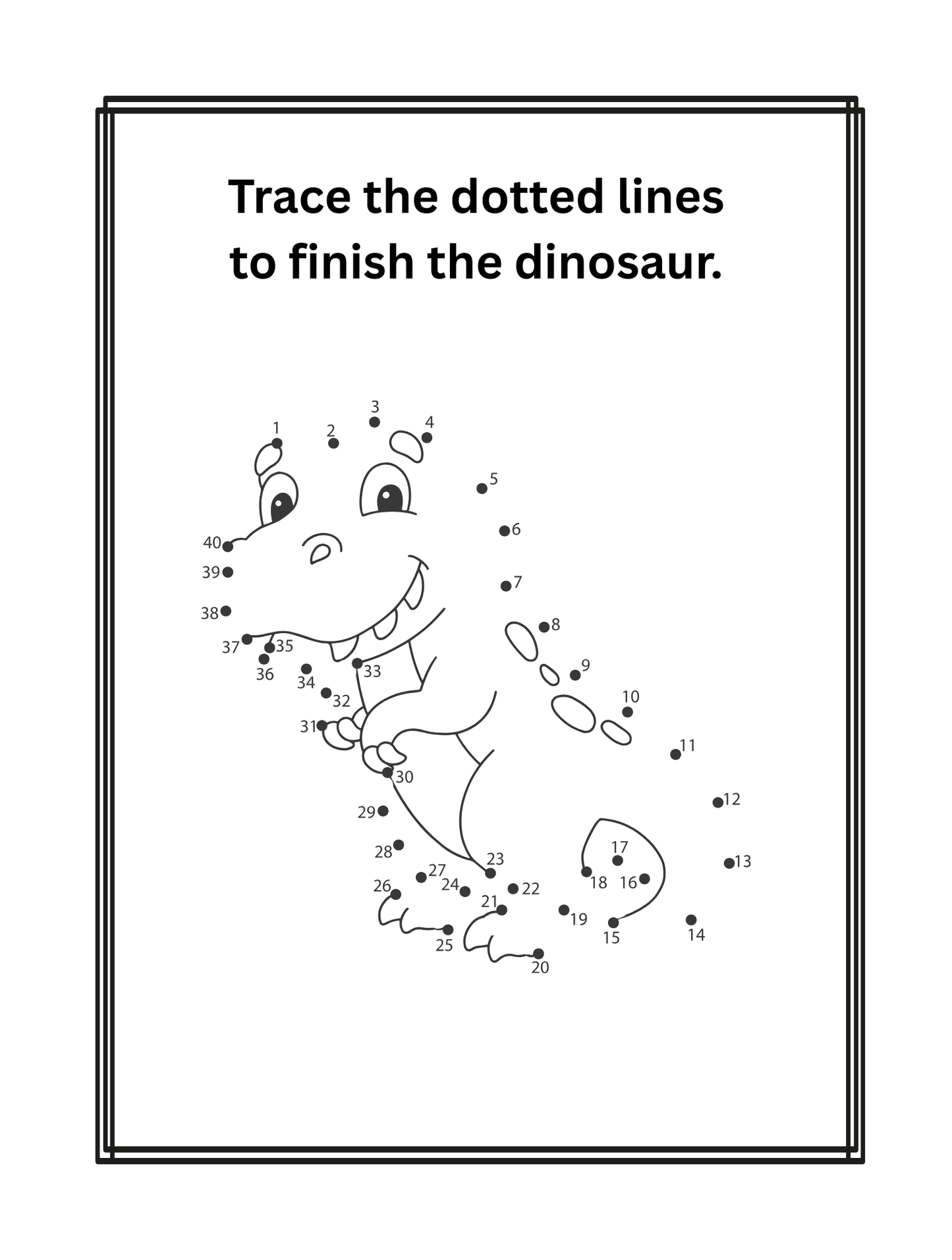 A Day At School With The Dinos: A Coloring Book