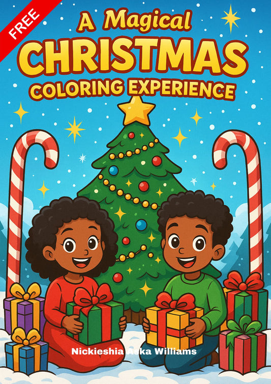 🎄 A Magical Christmas Coloring Experience  Holiday Coloring Book for Kids (Free Download)
