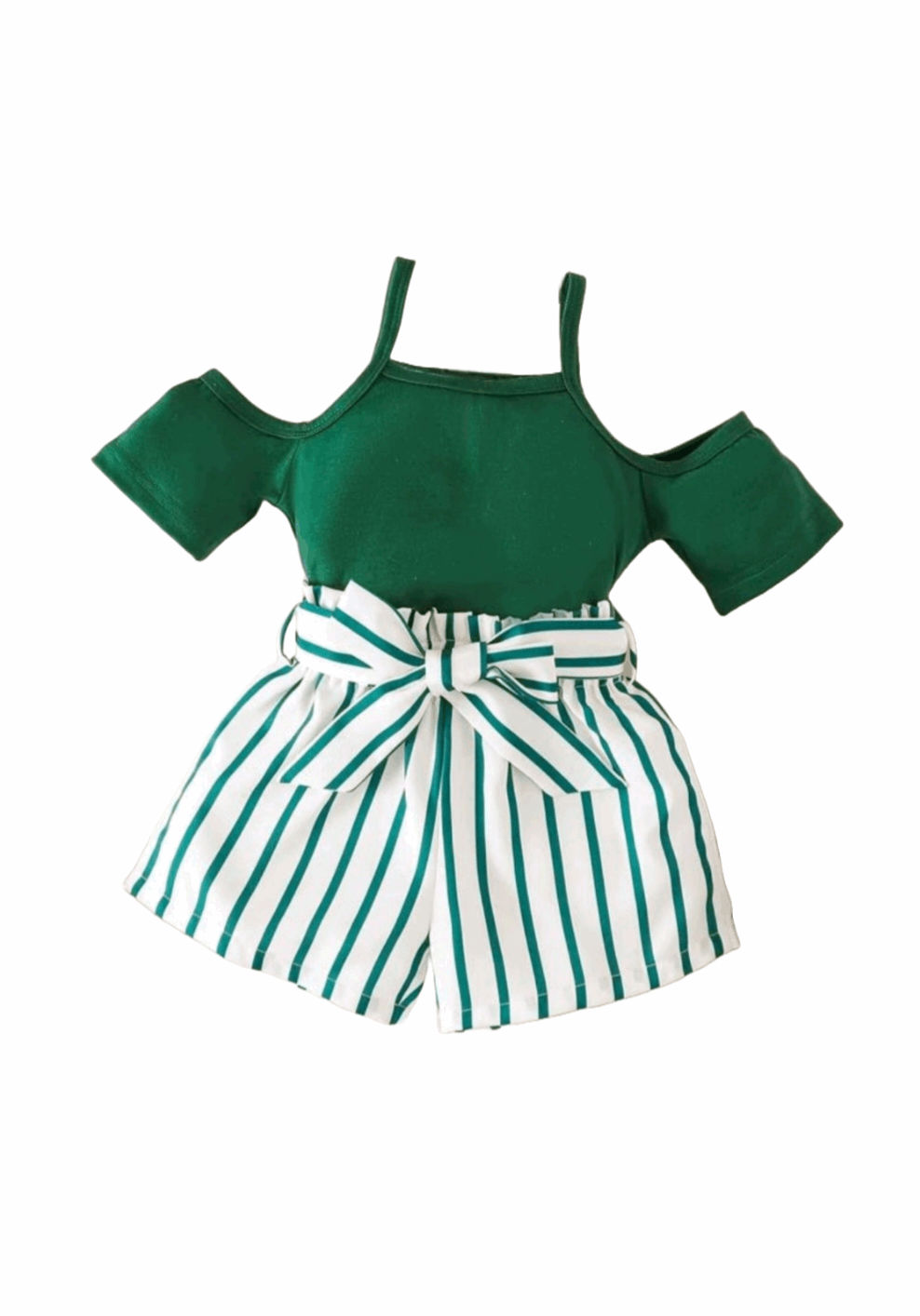 EMERALD BREEZE STRIPED 2-PIECE SET