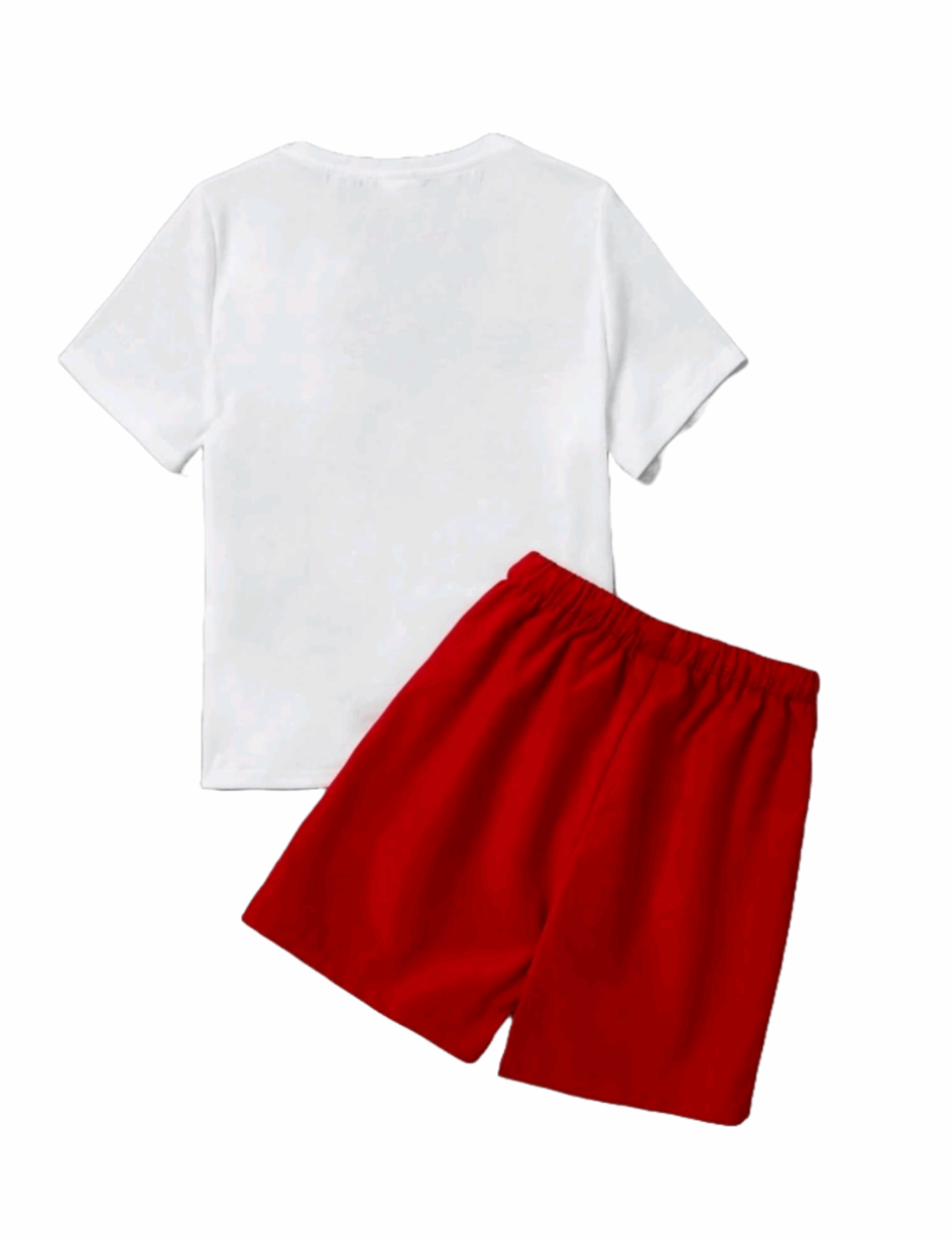 RED PALMS BOYS SUMMER OUTFIT